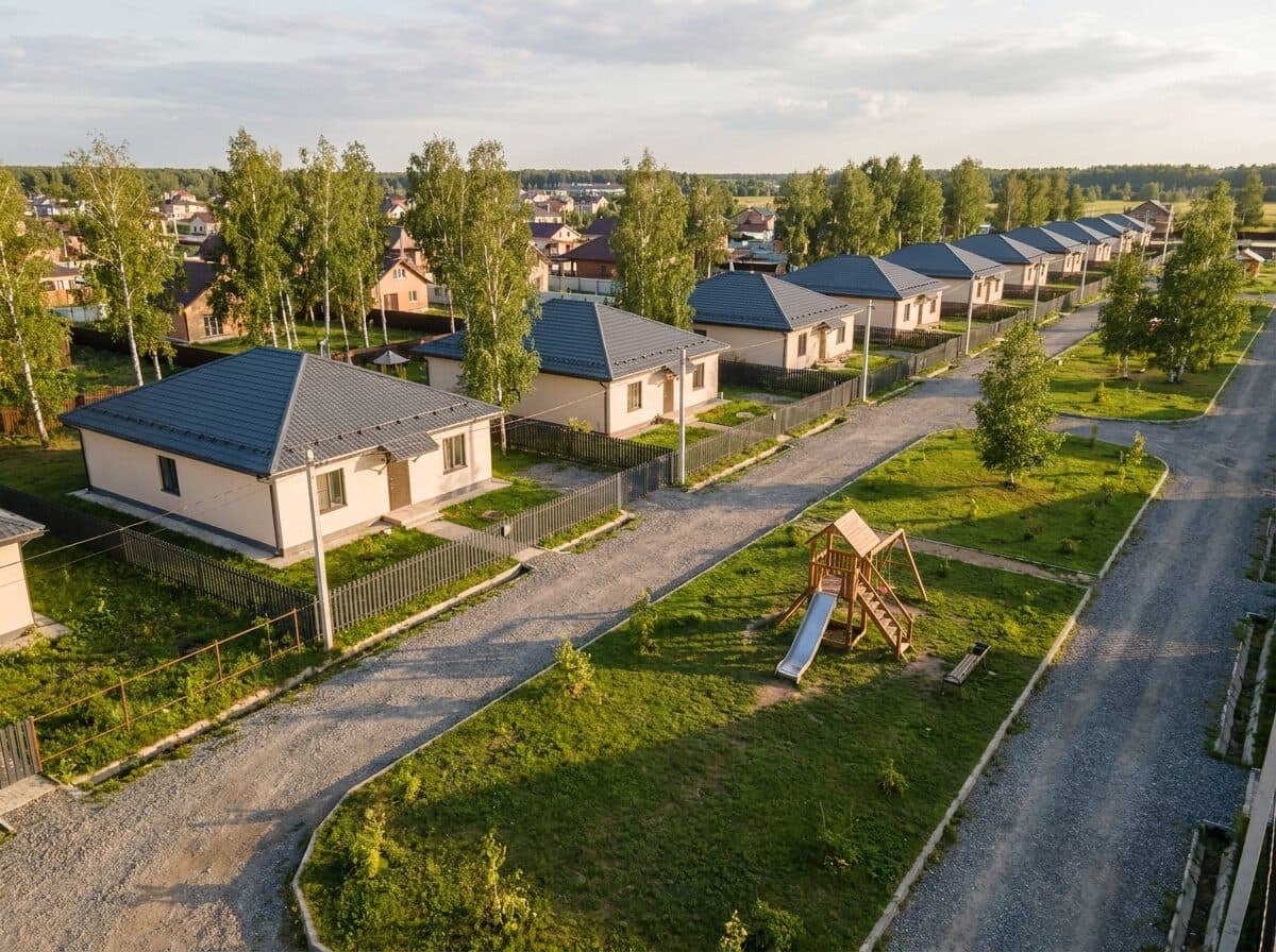 Готовые дома с детской площадкой в семейном квартале